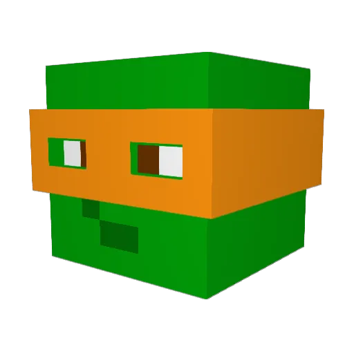 Stekerzee Minecraft avatar head, 3D render