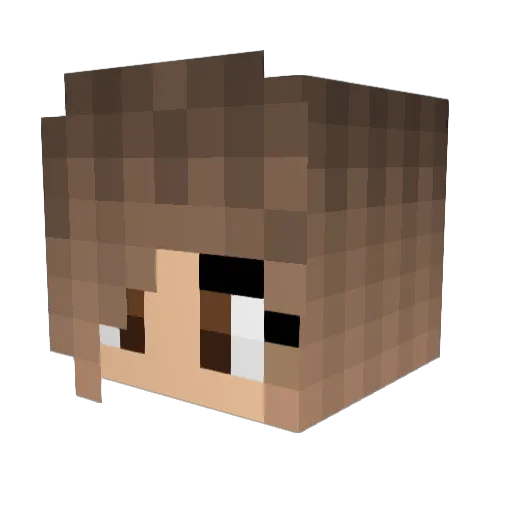StelBell Minecraft avatar head, 3D render