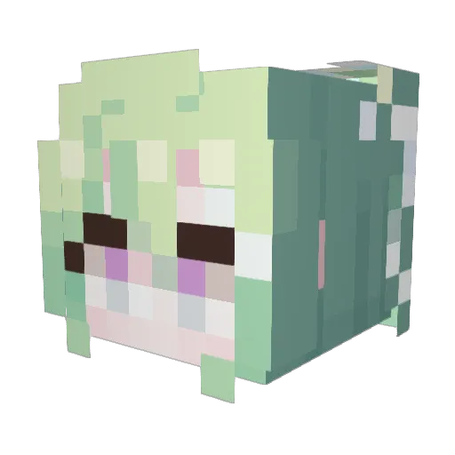 StelLive Minecraft avatar head, 3D render