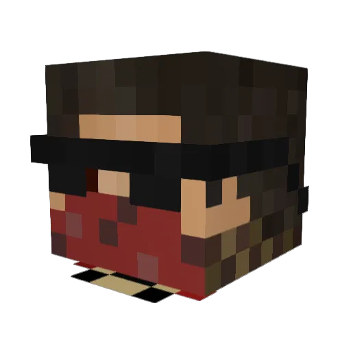 StelarMagician Minecraft avatar head, 3D render