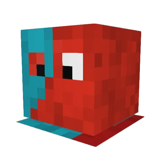 Stelaras Minecraft avatar head, 3D render