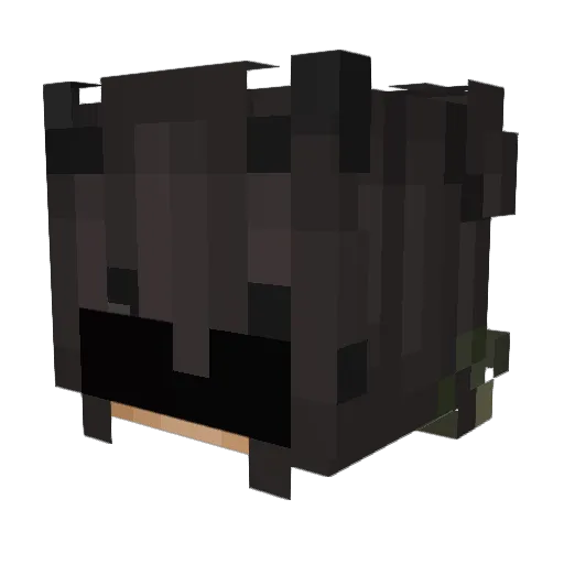 Steliger Minecraft avatar head, 3D render