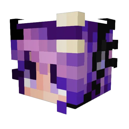 StellaAlpharius Minecraft avatar head, 3D render