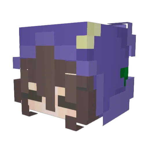 StellaCeIeste Minecraft avatar head, 3D render