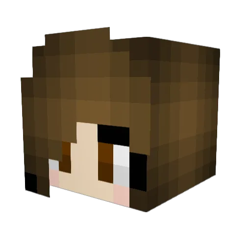 StellaLuna34 Minecraft avatar head, 3D render
