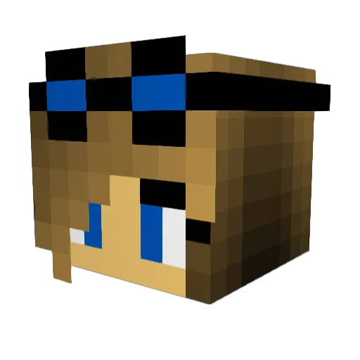 StellaSparkles Minecraft avatar head, 3D render