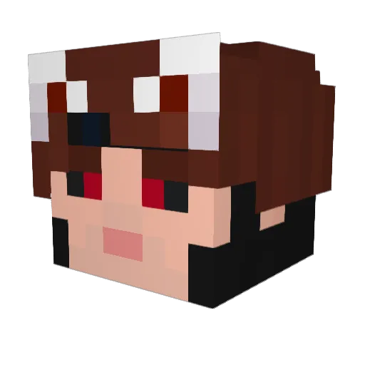 StellaWella_ Minecraft avatar head, 3D render