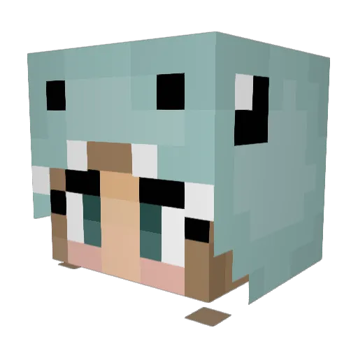 Stella_XD Minecraft avatar head, 3D render