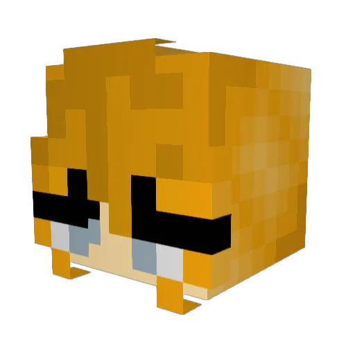 Stellaluna12 Minecraft avatar head, 3D render