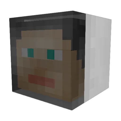 StellarDog Minecraft avatar head, 3D render