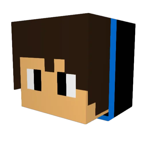StellarGamer97 Minecraft avatar head, 3D render