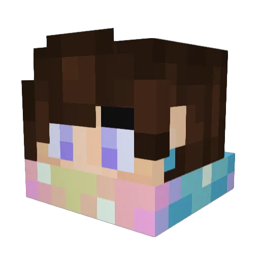 StellarWind22 Minecraft avatar head, 3D render