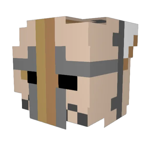 Stellar_Crusader Minecraft avatar head, 3D render