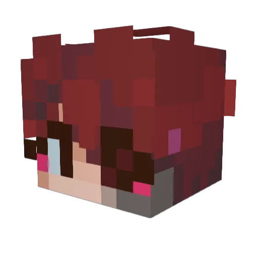 Stellari_ Minecraft avatar head, 3D render