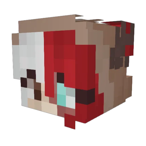 StellatoTae Minecraft avatar head, 3D render