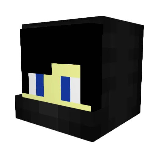 StelleB1 Minecraft avatar head, 3D render