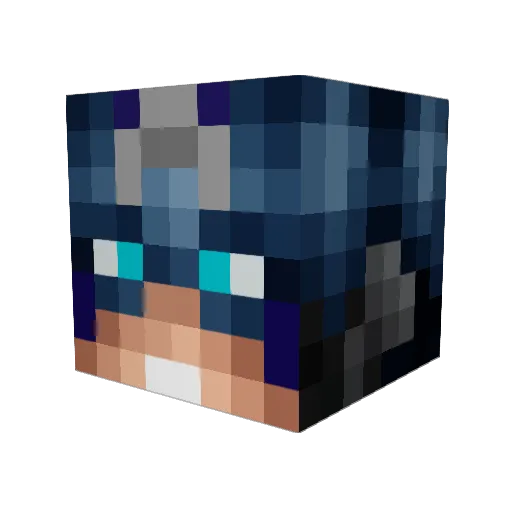 Stellios92 Minecraft avatar head, 3D render