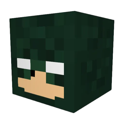 Stellsmar Minecraft avatar head, 3D render