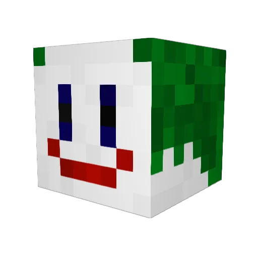 Stemcellator Minecraft avatar head, 3D render