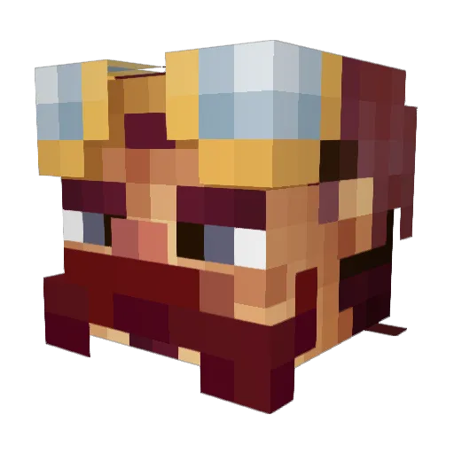 Stempow Minecraft avatar head, 3D render