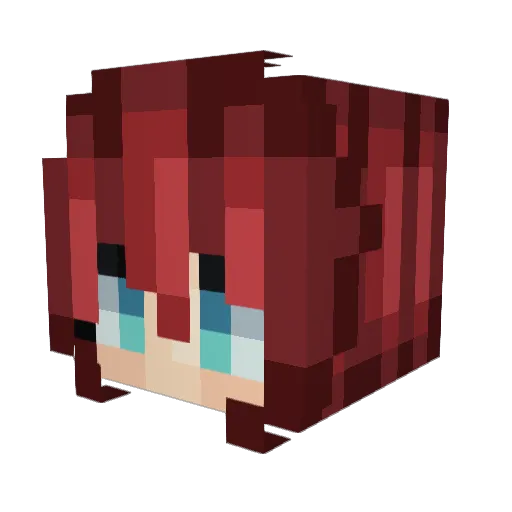 Stems_Woods Minecraft avatar head, 3D render