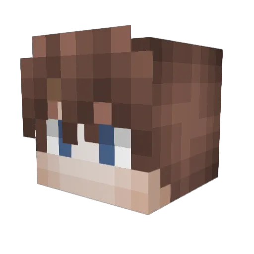 Stemsor Minecraft avatar head, 3D render