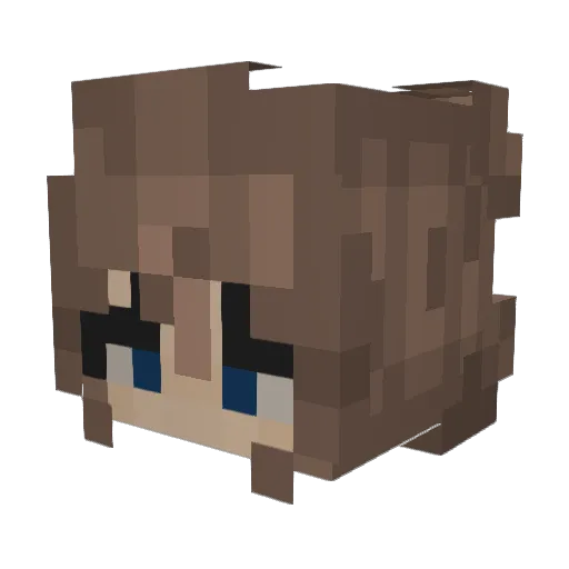 Stenasten Minecraft avatar head, 3D render