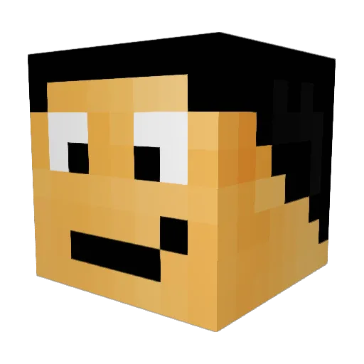Stenca Minecraft avatar head, 3D render