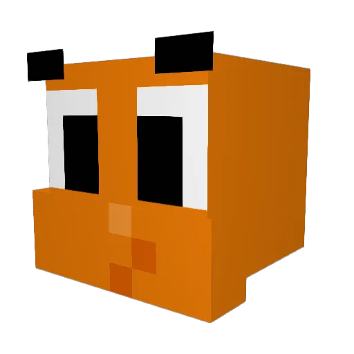 Stengelbone Minecraft avatar head, 3D render