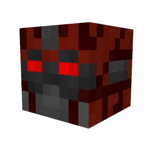 Stenohaline Minecraft avatar head, 3D render