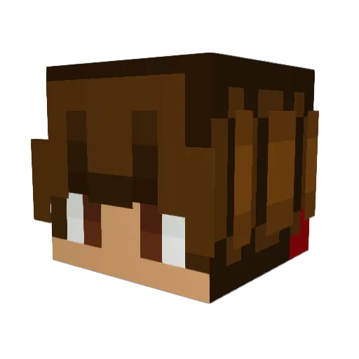 StensliH Minecraft avatar head, 3D render