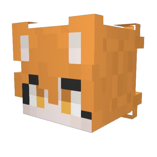 Stenson_ Minecraft avatar head, 3D render