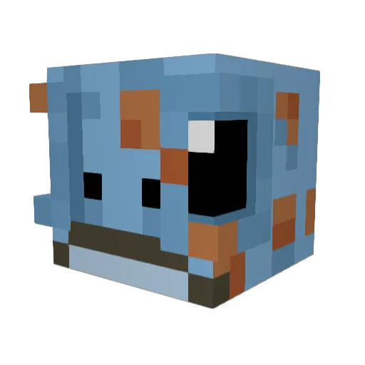 Stentry Minecraft avatar head, 3D render