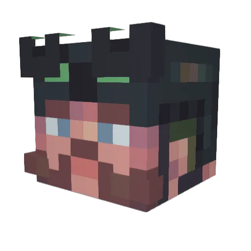 StepBro00 Minecraft avatar head, 3D render