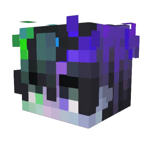 StepBro7 Minecraft avatar head, 3D render