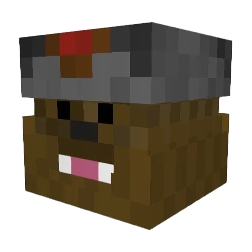 StepBroSpook Minecraft avatar head, 3D render