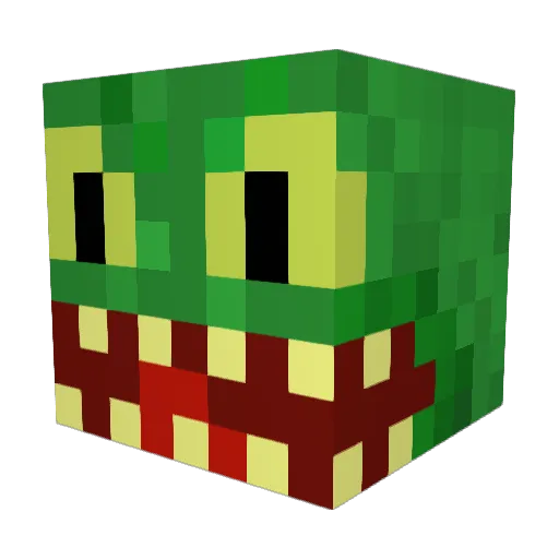 StepDino7 Minecraft avatar head, 3D render