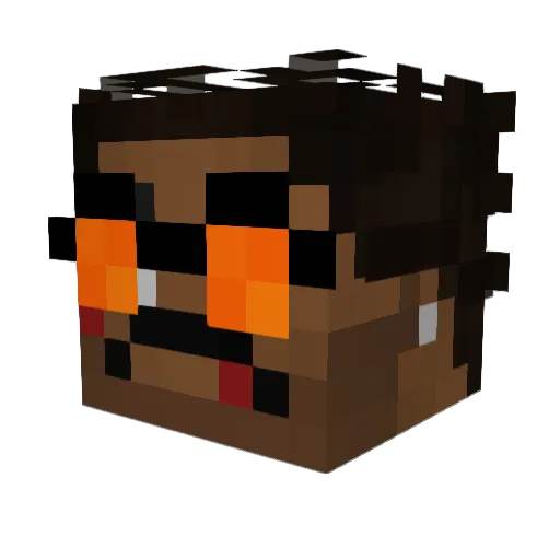 Step_Lynx Minecraft avatar head, 3D render