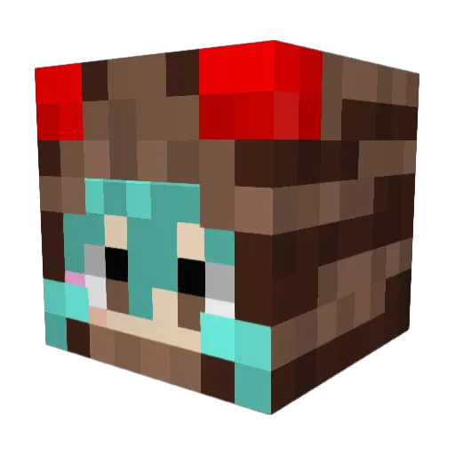 Step_ladders Minecraft avatar head, 3D render