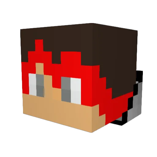 StepaSHIR Minecraft avatar head, 3D render