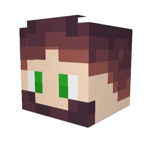 Stepan891 Minecraft avatar head, 3D render