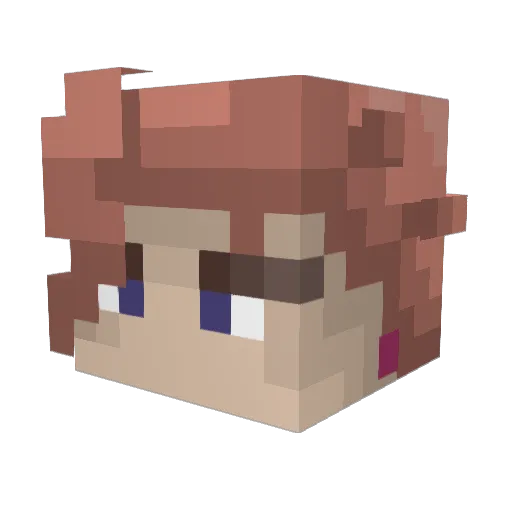 Stepan_Bezrukov Minecraft avatar head, 3D render