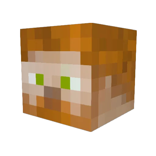 Stepanhca Minecraft avatar head, 3D render