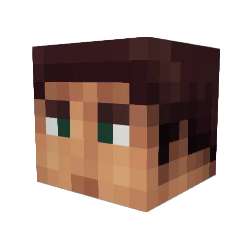 StepbackTy Minecraft avatar head, 3D render