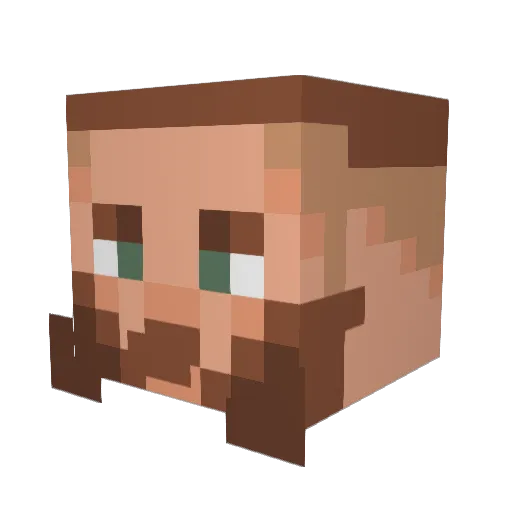 StephCastle5 Minecraft avatar head, 3D render