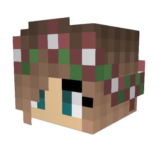 StephP_ Minecraft avatar head, 3D render