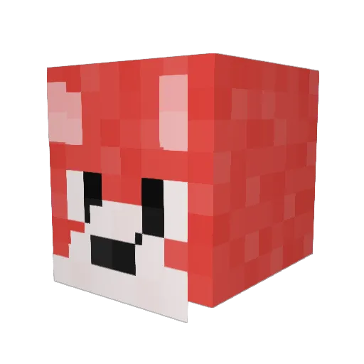 Steph_c33 Minecraft avatar head, 3D render