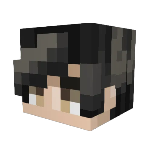 Stepha_998 Minecraft avatar head, 3D render