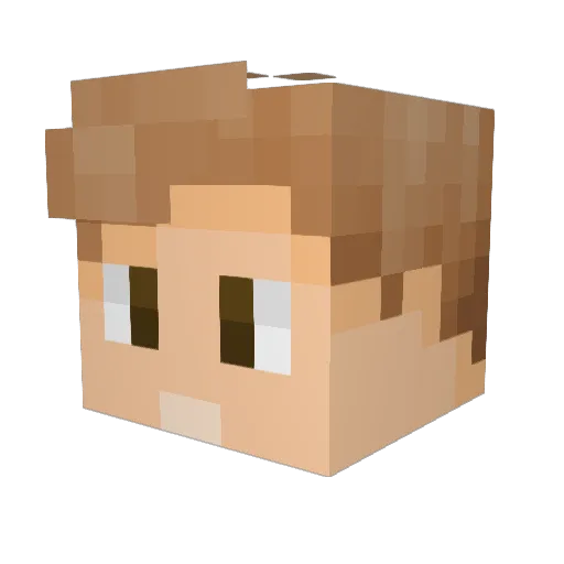 StephanJS Minecraft avatar head, 3D render