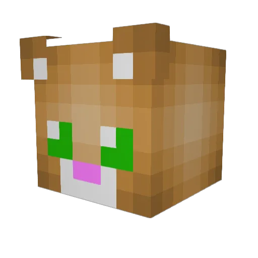 Stephanie1828 Minecraft avatar head, 3D render